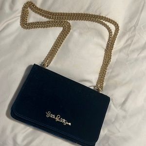Lilly Pulitzer velvet bag
